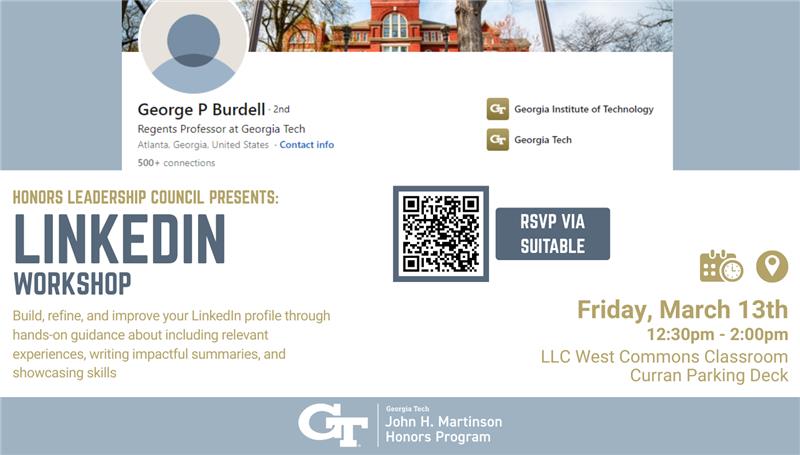 Ad for HLC LinkedIn workshop