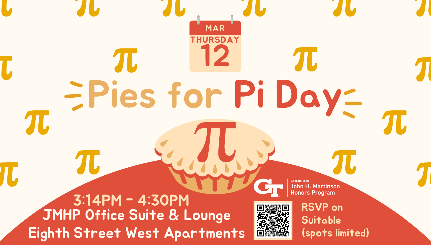 Ad for JMHP Pi Day event