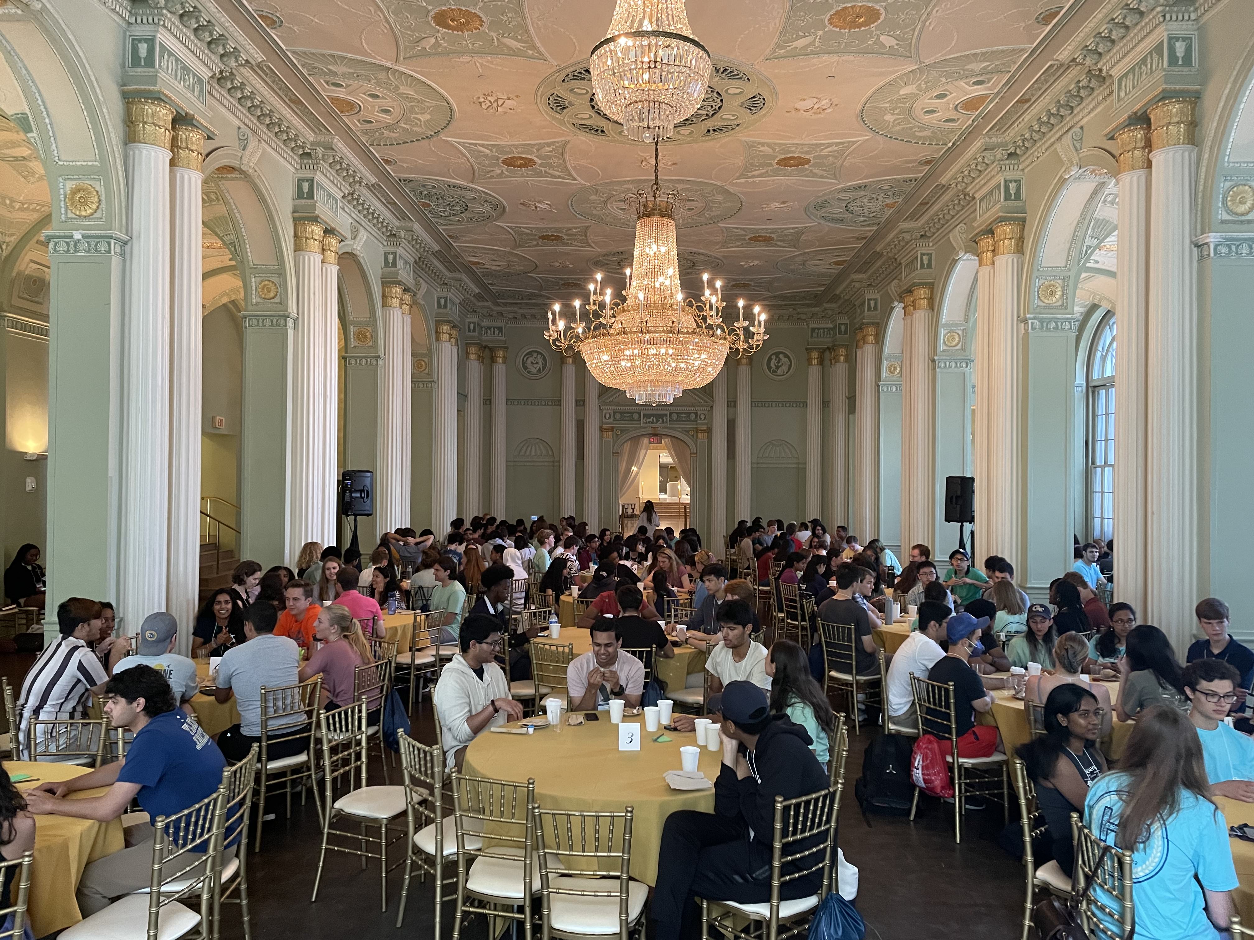A picture of Honors Program students at the 2022 first-year student retreat. A picture of Honors Program students at the 2022 first-year student retreat.