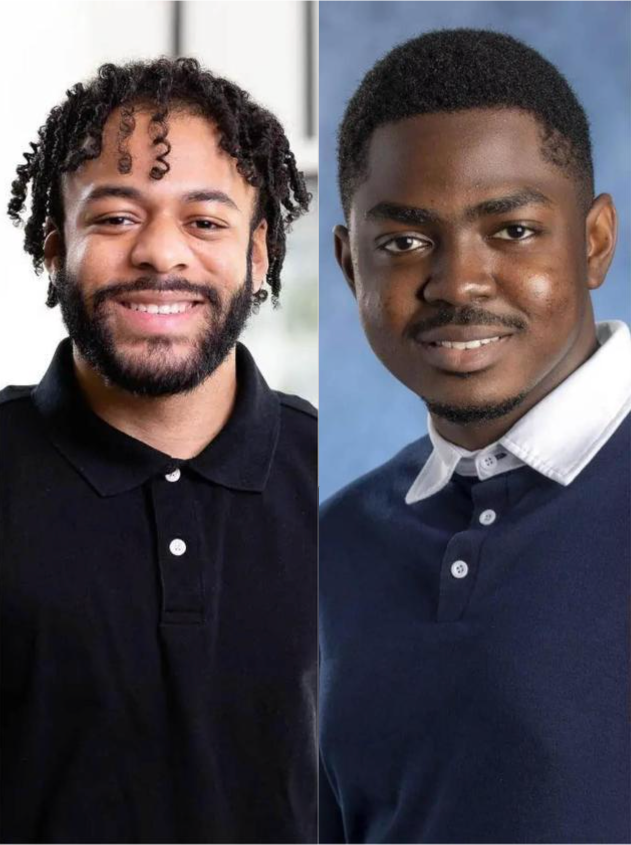 Honors Program students Ihsaan El-Amin and Papa Quainoo, named 2024 Patti Grace Smith Fellows.