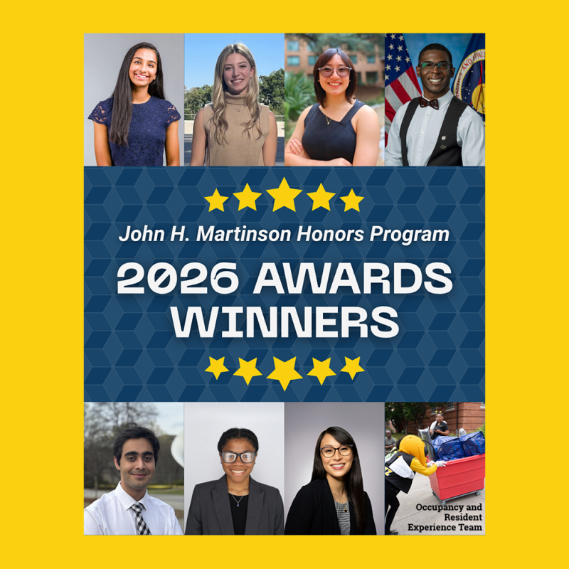 2026 John H. Martinson Honors Program award winners