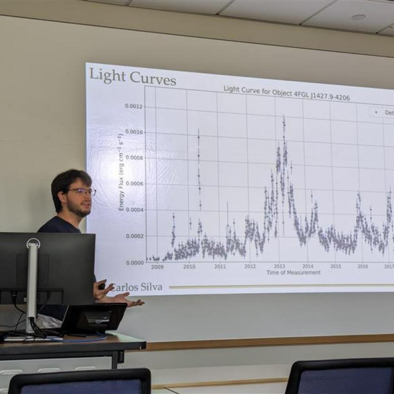 Carlos Márcio de Oliveira e Silva Filho presents his research at the Georgia Collegiate Honors Council annual conference.
